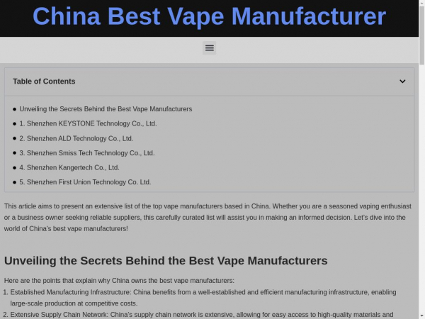 vapemanufacturer.icu